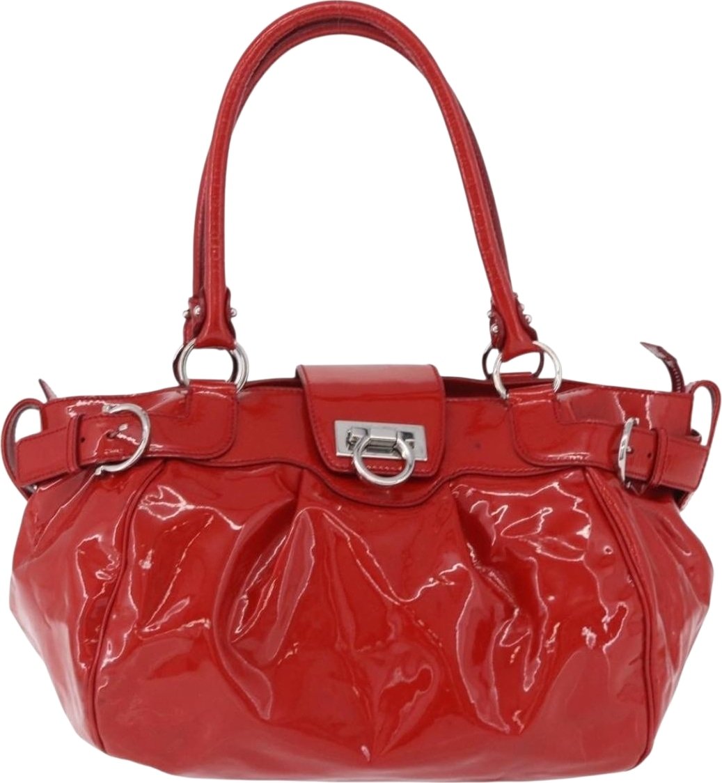 Salvatore Ferragamo Gancini Patent Leather