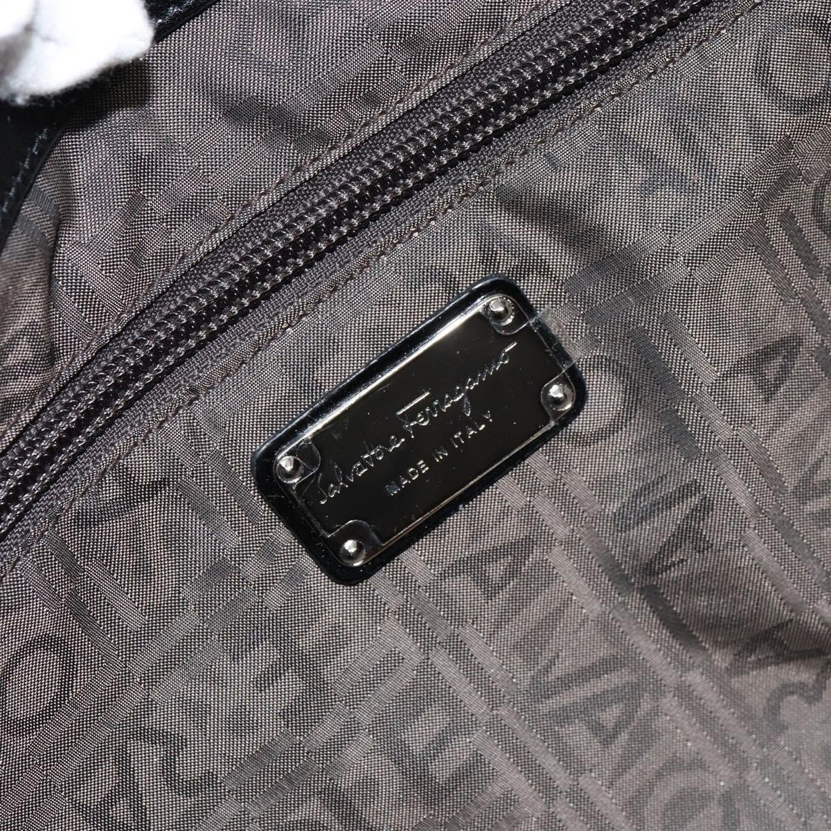 Salvatore Ferragamo Gancini Tote Patent Leather