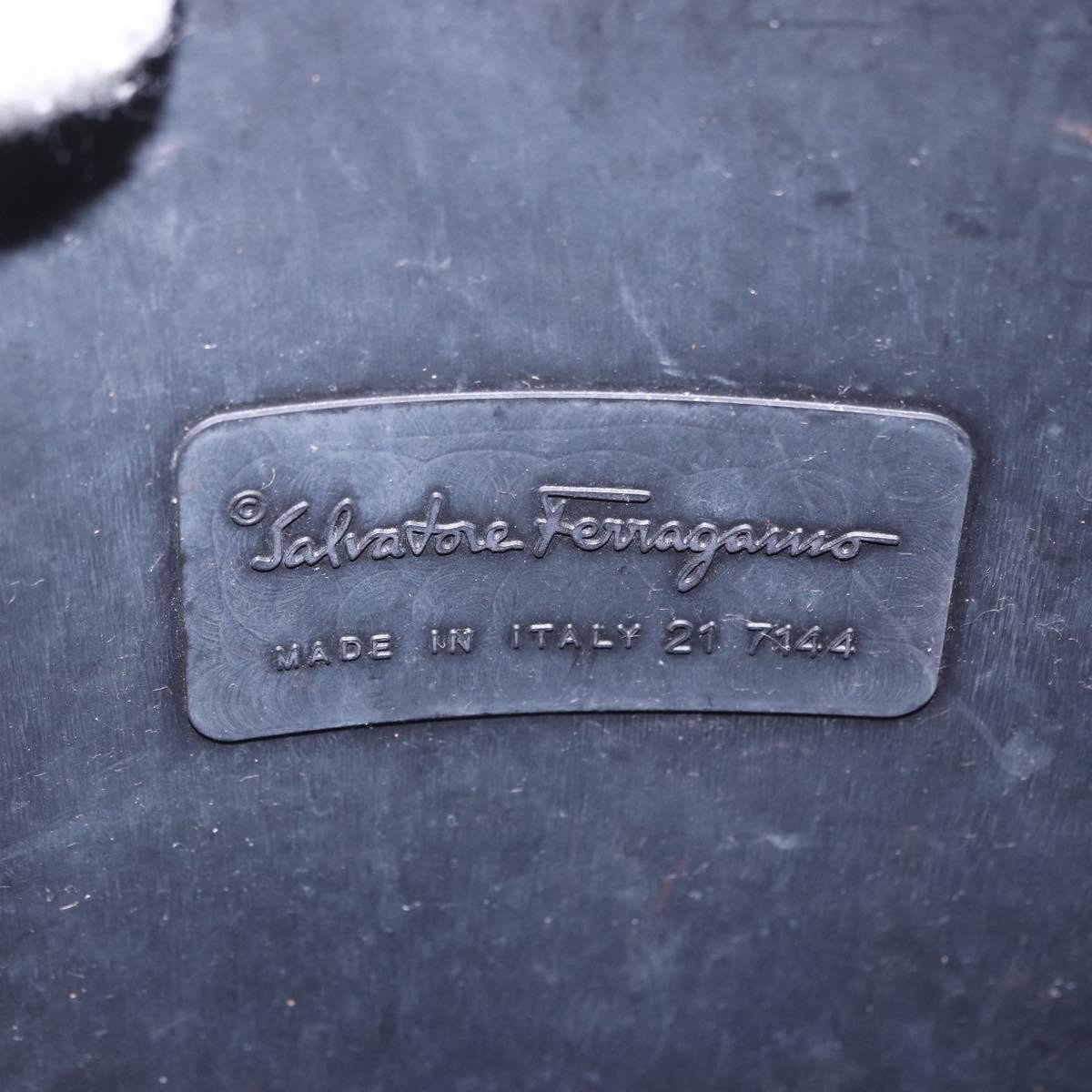 Salvatore Ferragamo Gancini Top Handle Leather Mini