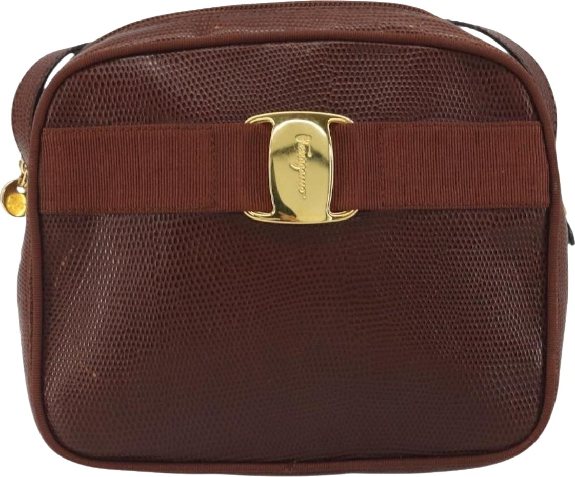 Salvatore Ferragamo Vara Bow Camera Leather