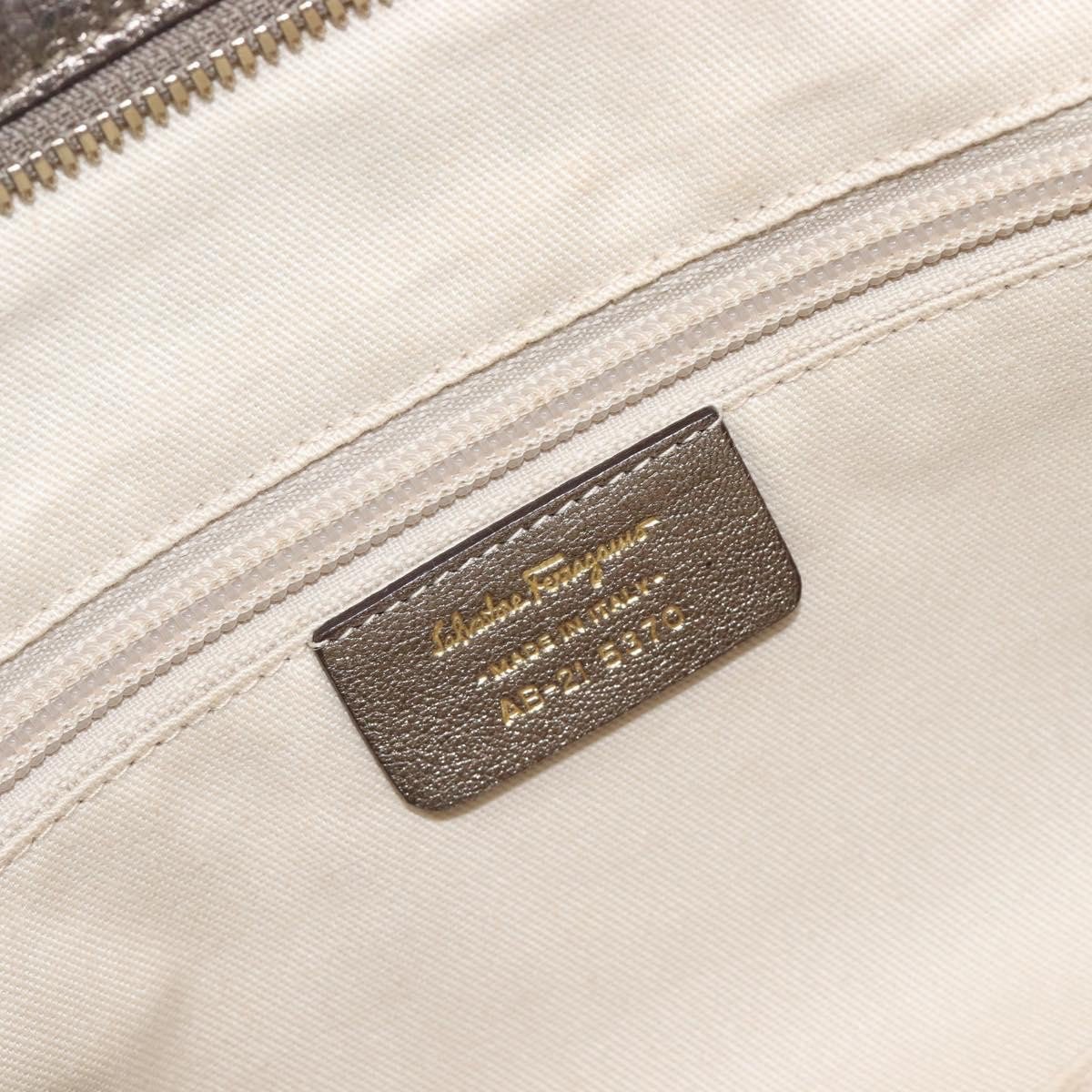 Salvatore Ferragamo Vintage Gancini Top Handle Leather