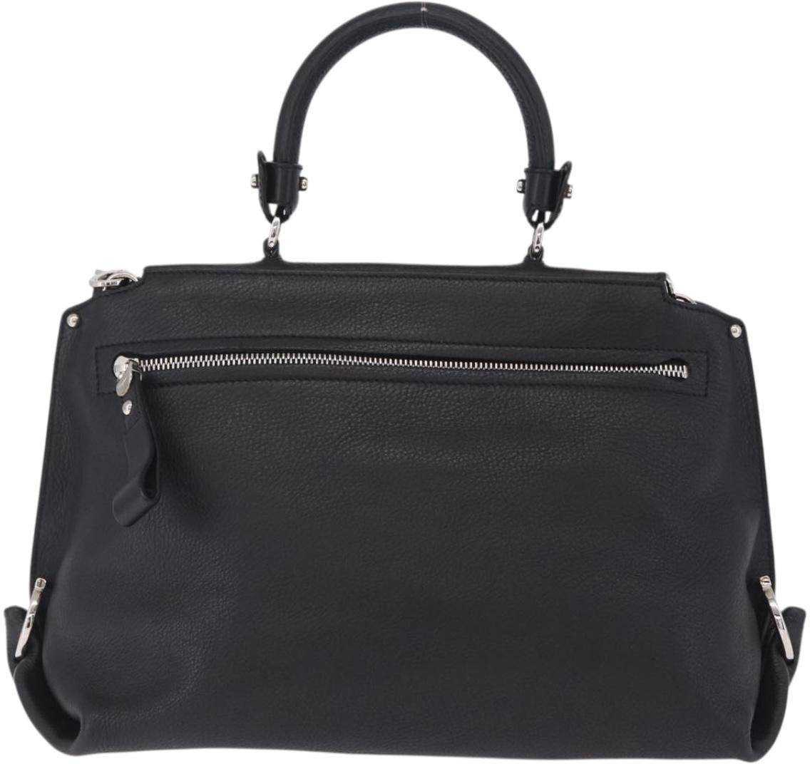 Salvatore Ferragamo Sofia Satchel Grainy Leather Large
