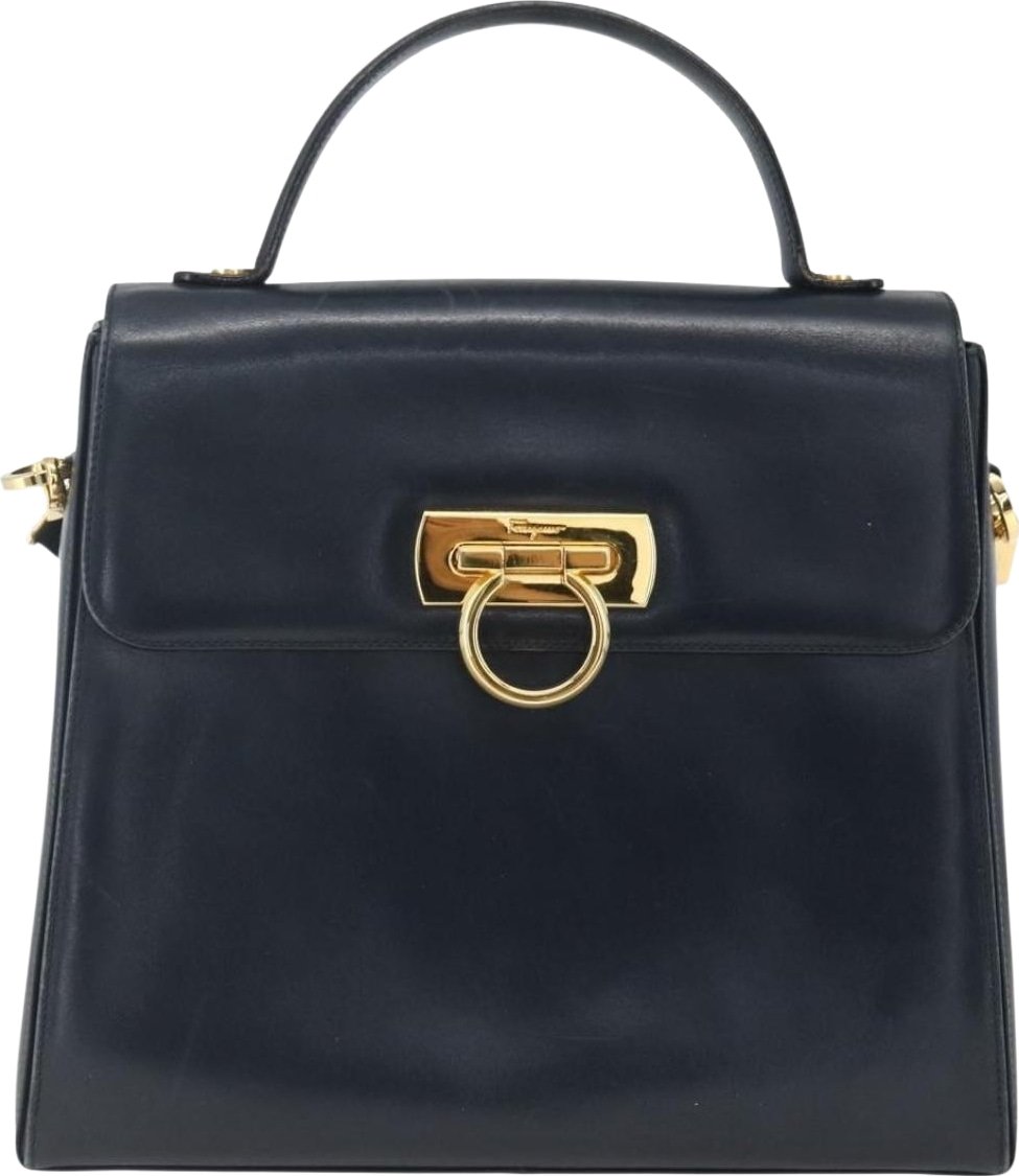 Salvatore Ferragamo Gancini Convertible Top Handle Leather Medium