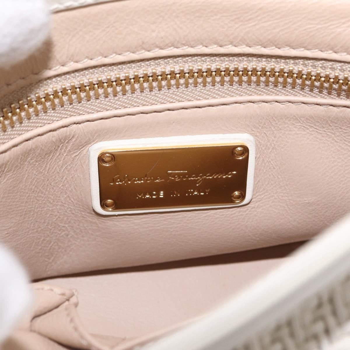 Salvatore Ferragamo Sofia Satchel Woven Leather Medium