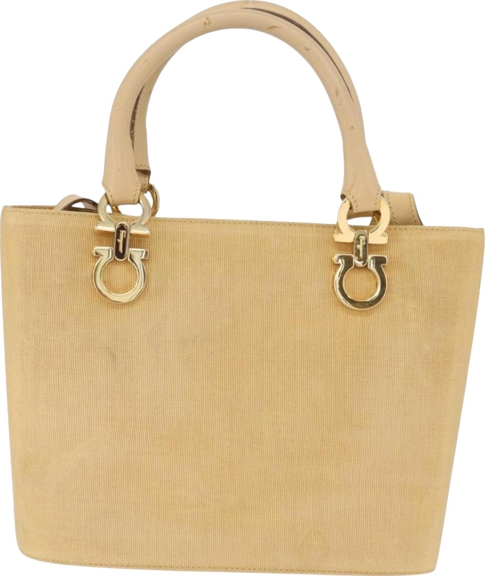 Salvatore Ferragamo Gancini Tote Canvas