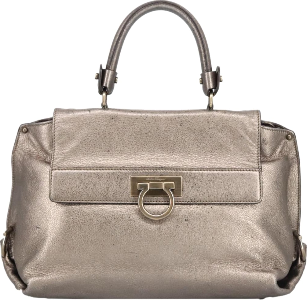 Salvatore Ferragamo Sofia Satchel Leather Medium