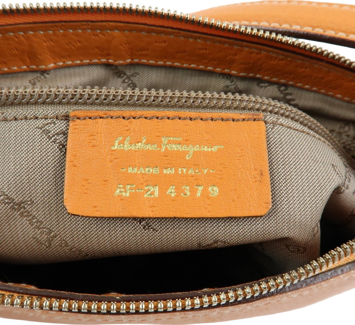 Salvatore Ferragamo Gancini Top Handle Leather Mini