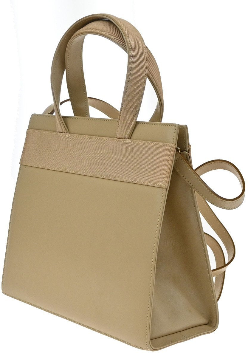 Salvatore Ferragamo Convertible Vara Bow Leather Small