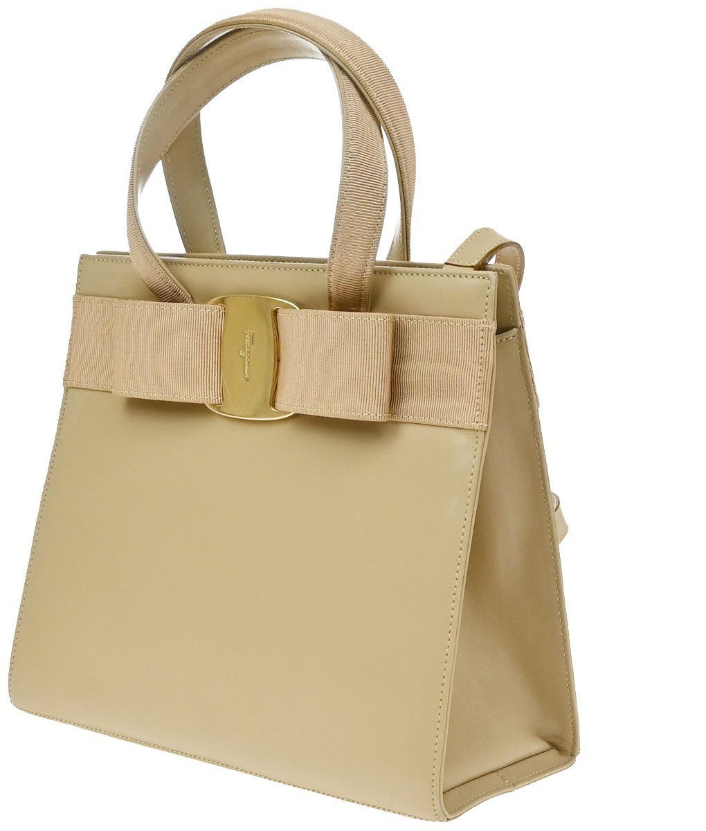 Salvatore Ferragamo Convertible Vara Bow Leather Small