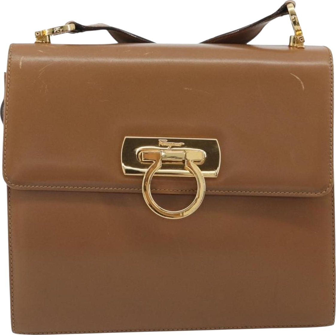 Salvatore Ferragamo Gancini Leather Mini
