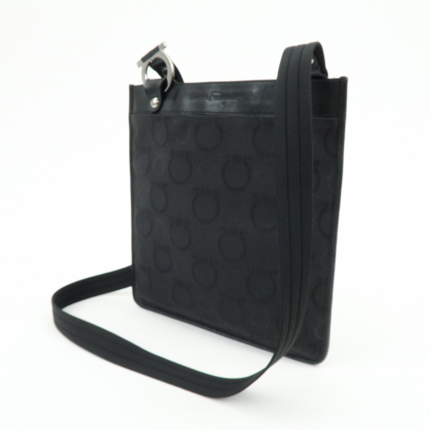 Salvatore Ferragamo Gancini Canvas and Leather