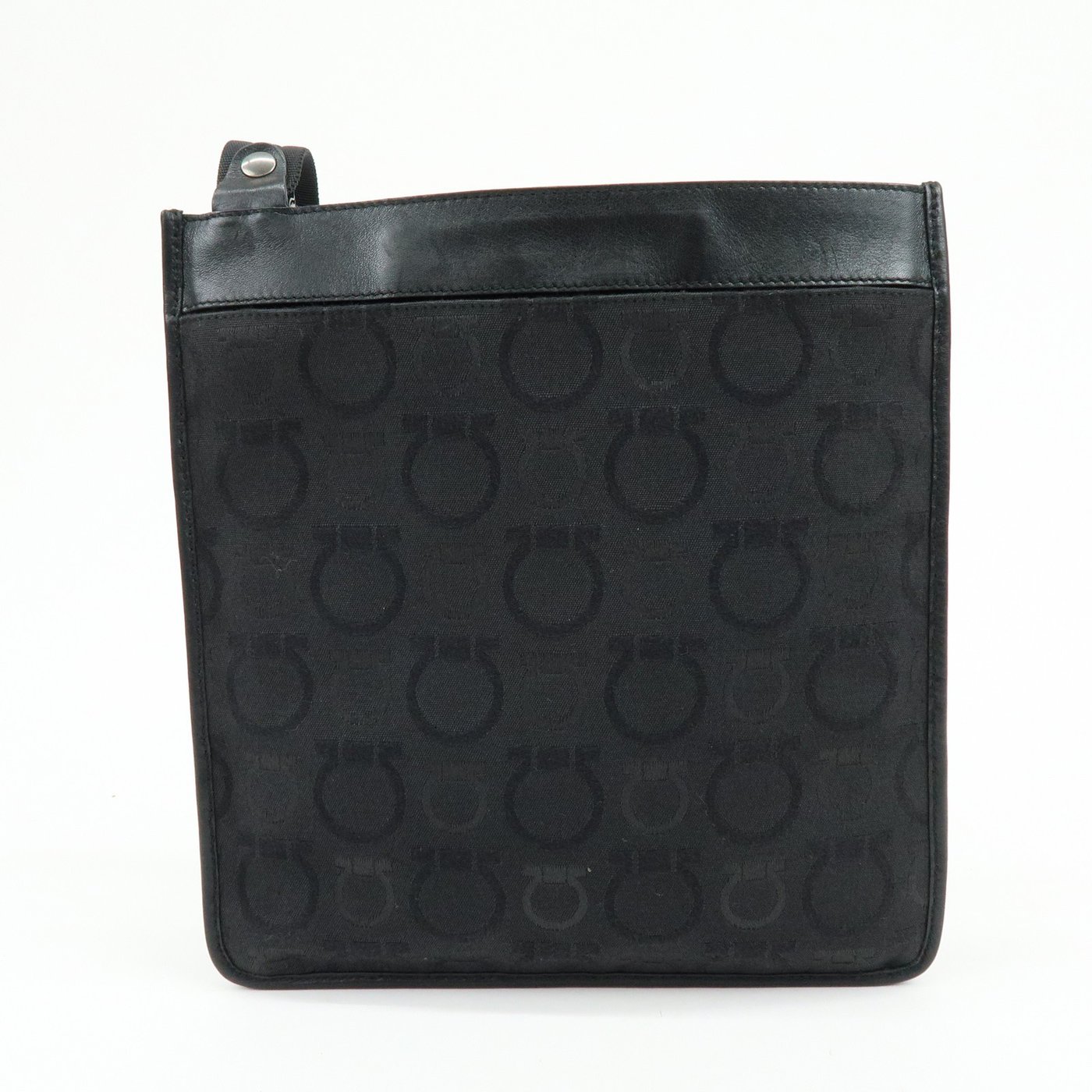 Salvatore Ferragamo Gancini Canvas and Leather