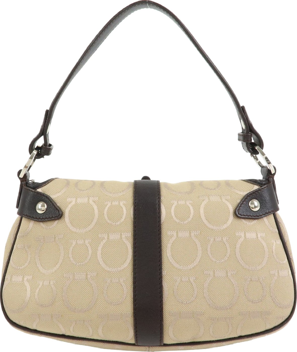 Salvatore Ferragamo Gancini Handle Leather Large