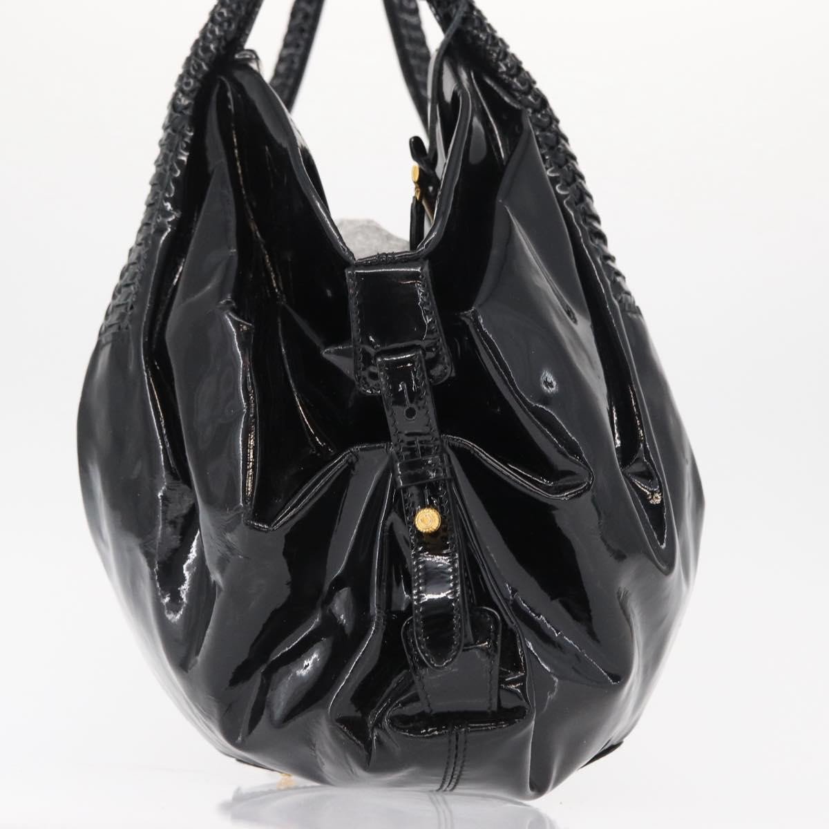 Salvatore Ferragamo Gancini Tote Patent Leather