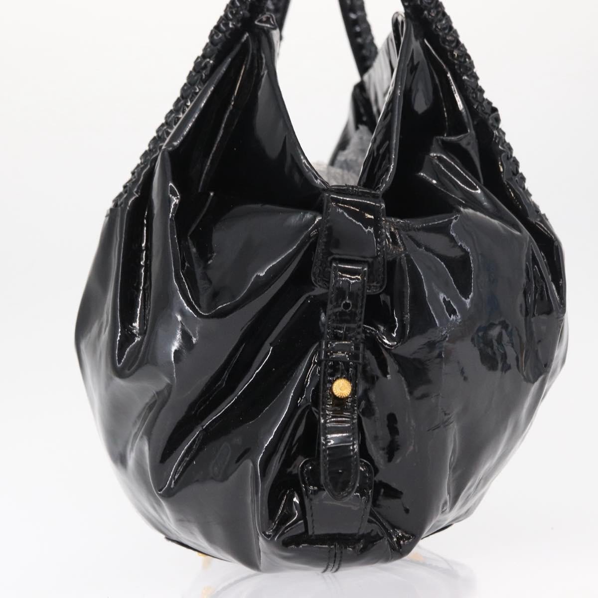 Salvatore Ferragamo Gancini Tote Patent Leather