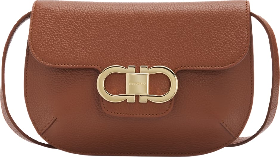 Salvatore Ferragamo Lizzy Gancini Leather Crossbody Bag