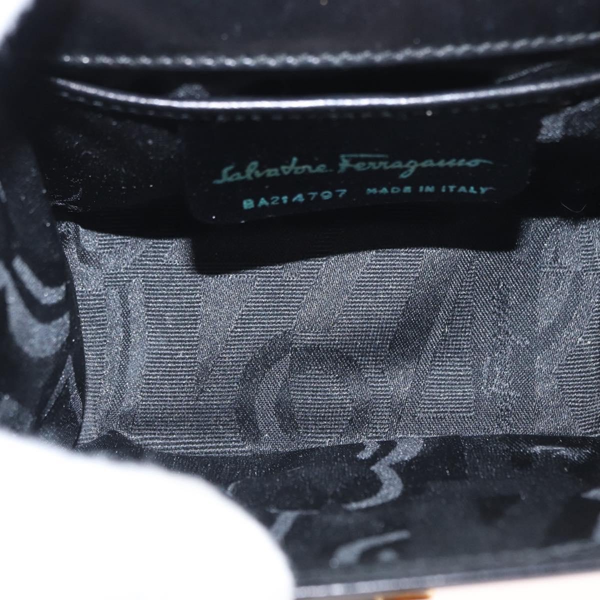 Salvatore Ferragamo Gancini Flap Woven Leather Small