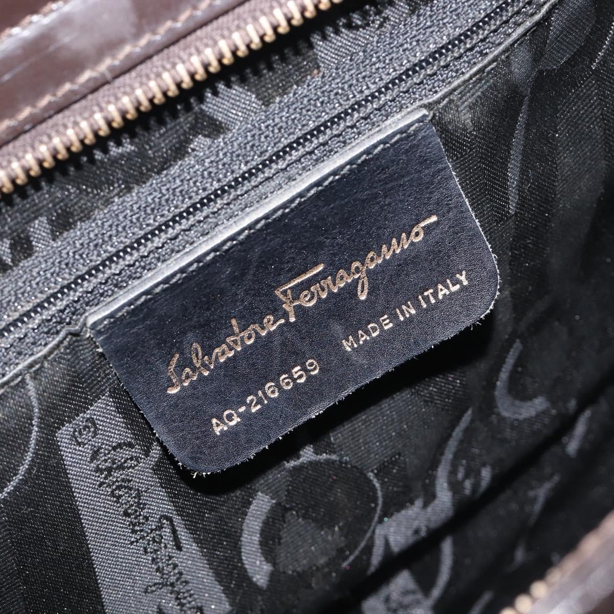 Salvatore Ferragamo Gancini Patent Leather