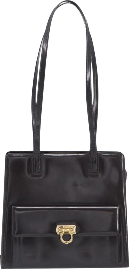 Salvatore Ferragamo Gancini Patent Leather