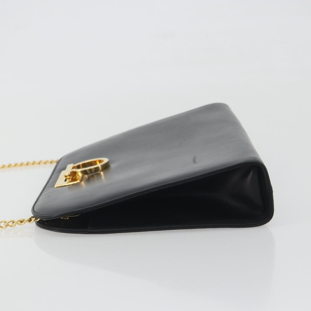 Salvatore Ferragamo Vintage Gancini Chain Leather Medium