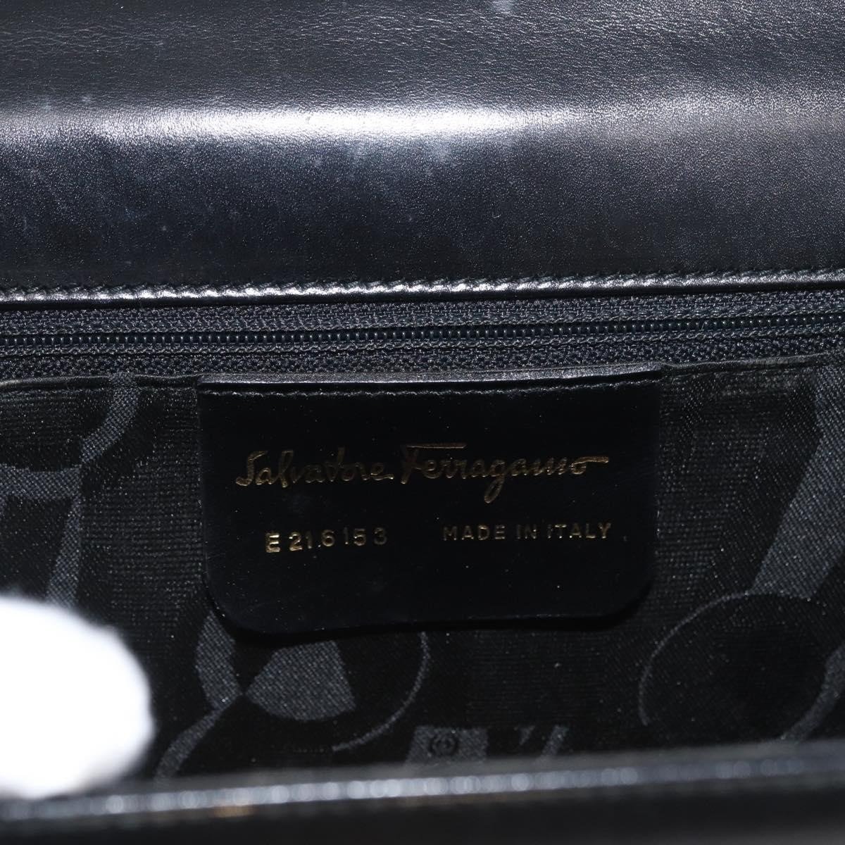 Salvatore Ferragamo Gancini Flap Leather