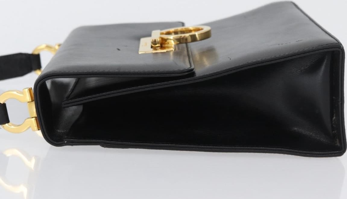 Salvatore Ferragamo Gancini Flap Leather