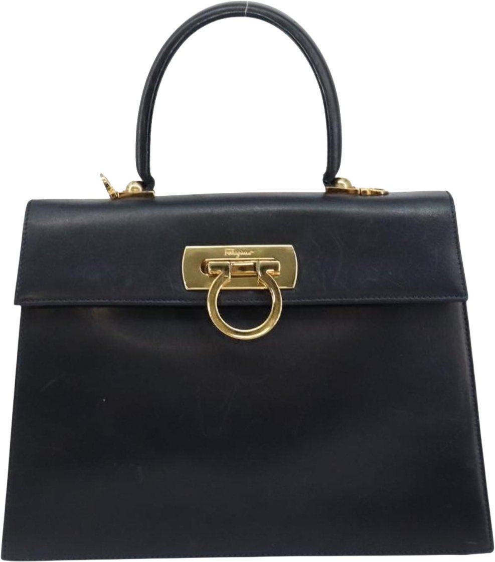 Salvatore Ferragamo Gancini Convertible Top Handle Leather Medium