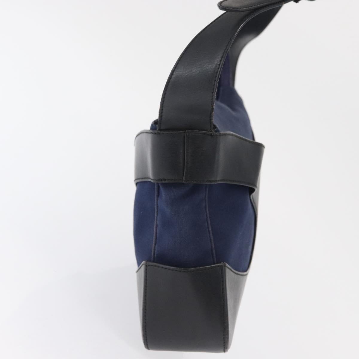 Salvatore Ferragamo Cut Out Leather and Canvas Small
