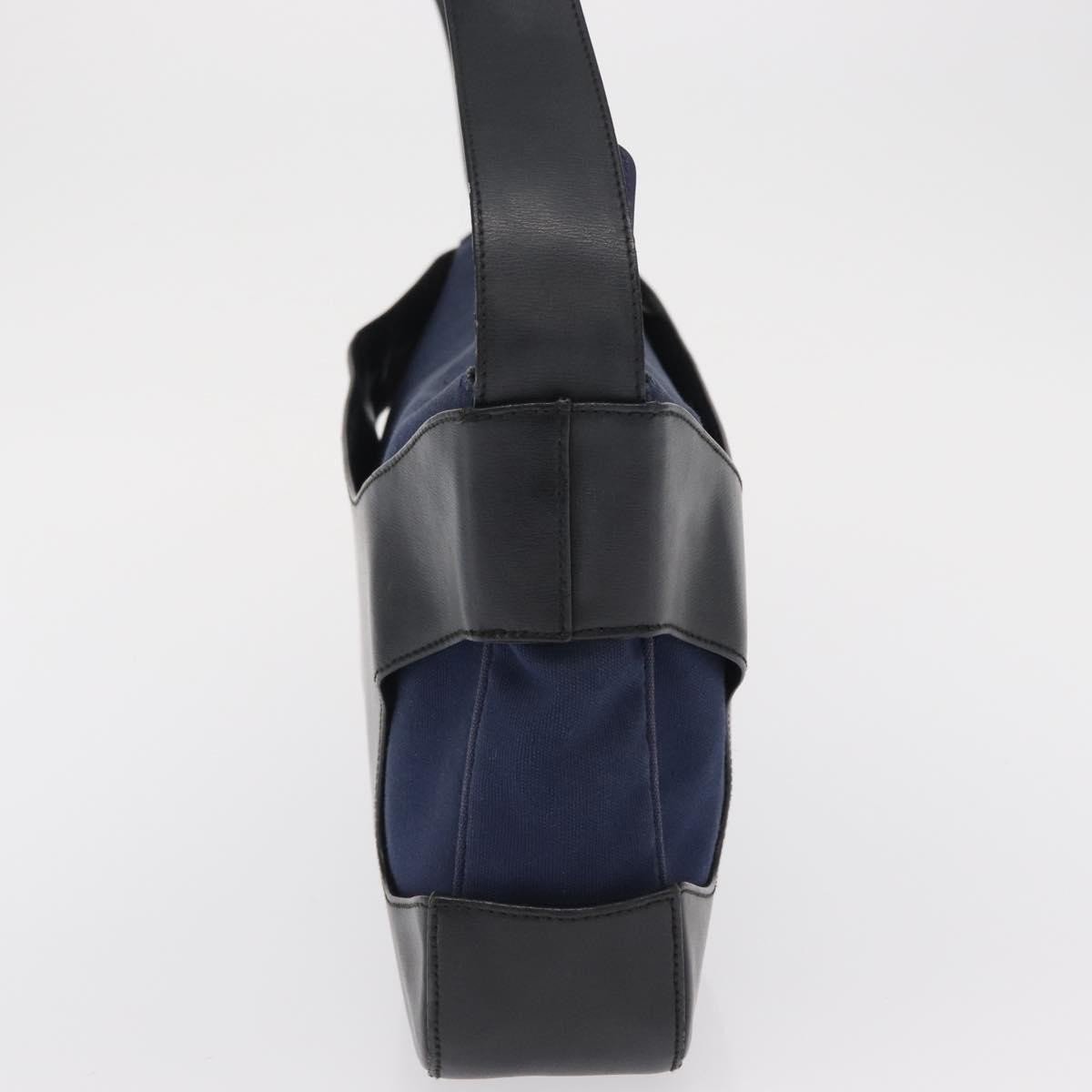 Salvatore Ferragamo Cut Out Leather and Canvas Small