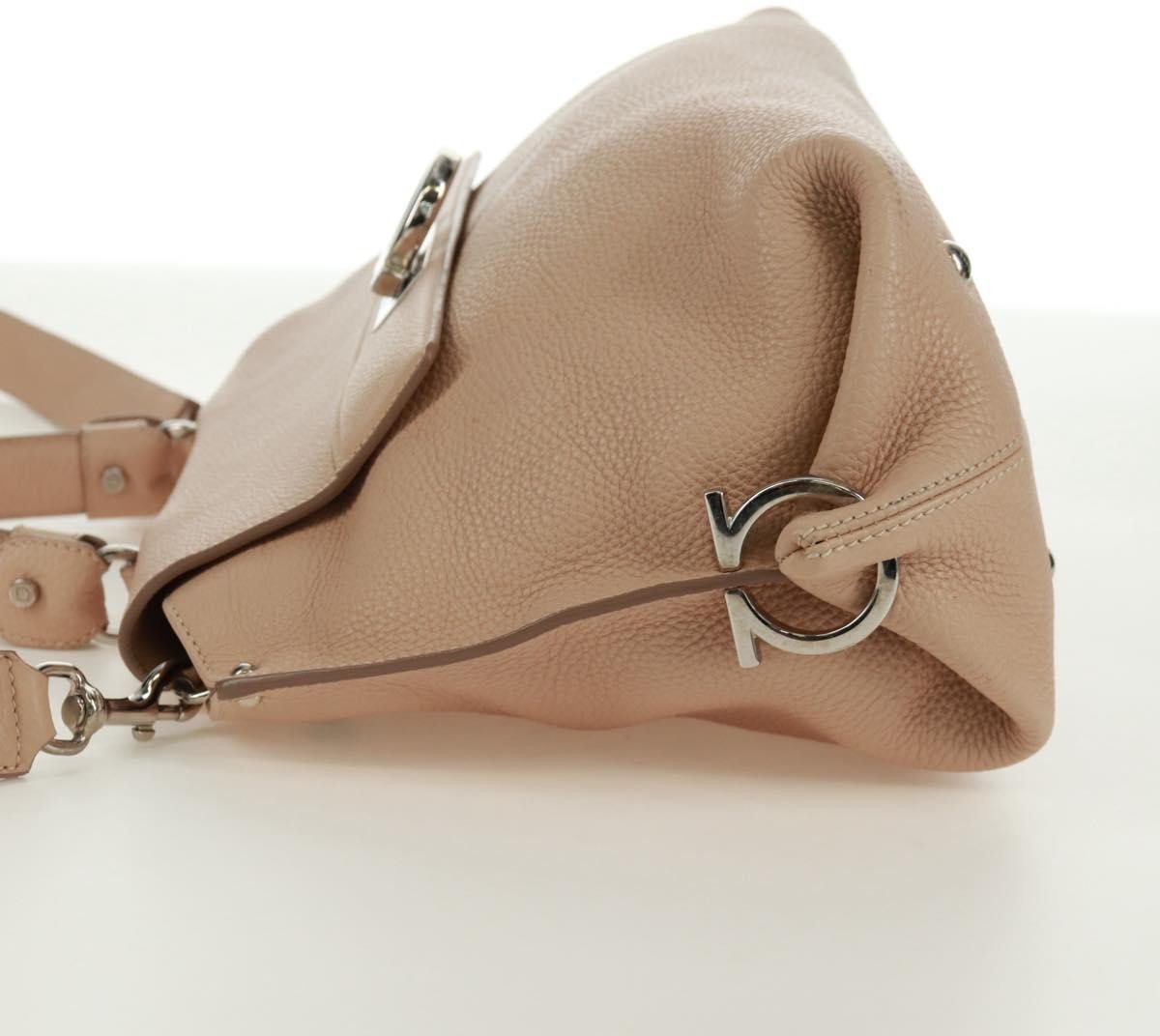 Salvatore Ferragamo Sofia Satchel Grainy Leather Large