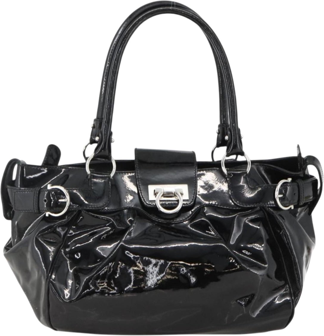 Salvatore Ferragamo Gancini Patent Leather