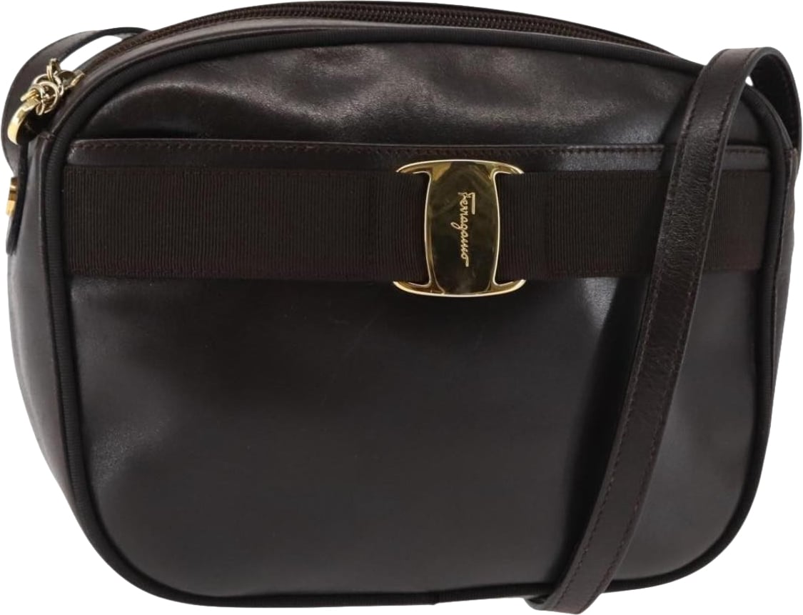 Salvatore Ferragamo Vara Bow Camera Leather