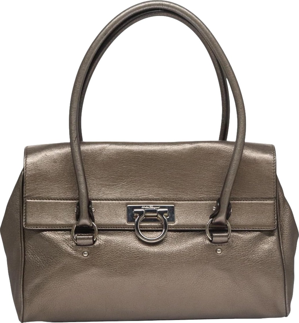 Salvatore Ferragamo Sofia Satchel Leather Medium