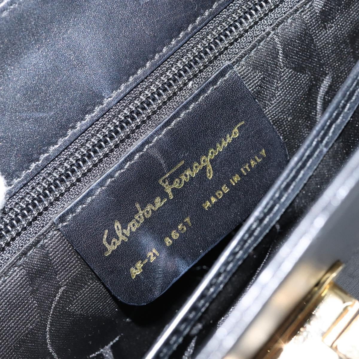 Salvatore Ferragamo Gancini Convertible Top Handle Leather Medium