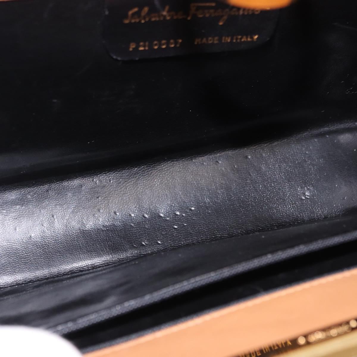 Salvatore Ferragamo Vintage Gancini Chain Leather Medium