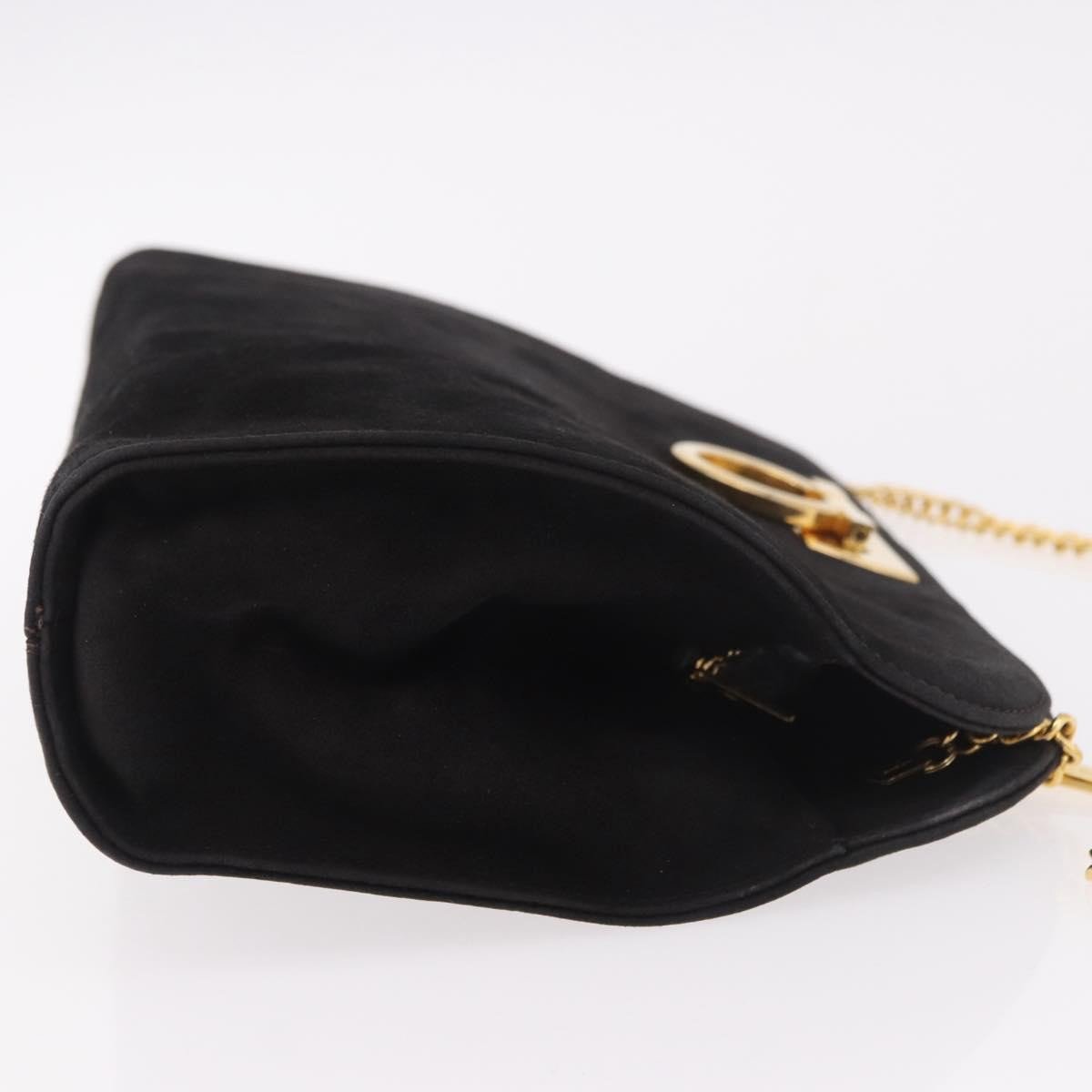 Salvatore Ferragamo Chain Gancini Jacquard with Studded Leather Medium