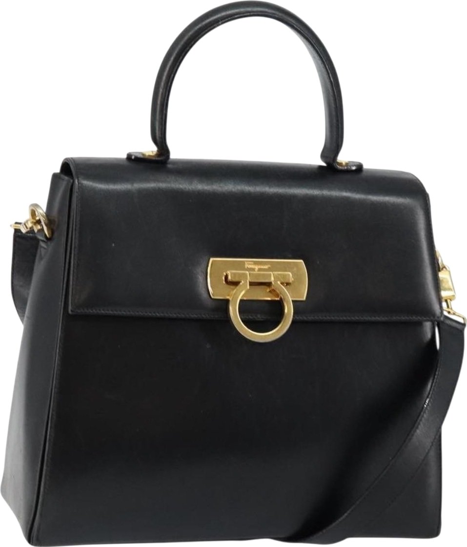 Salvatore Ferragamo Gancini Convertible Top Handle Leather Medium