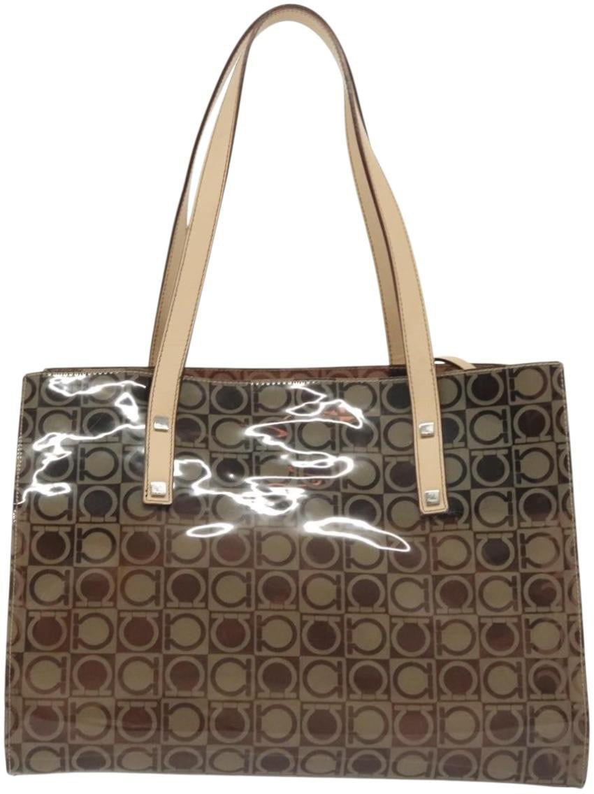 Salvatore Ferragamo Gancini Tote Vinyl