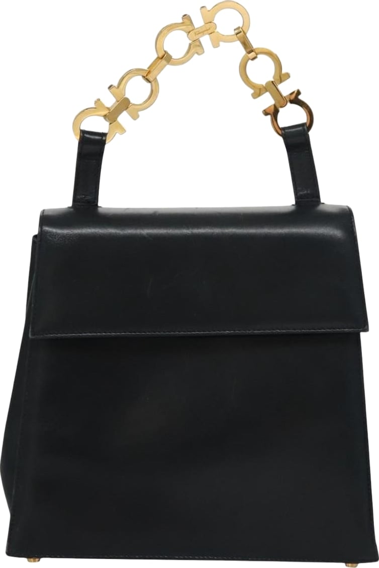 Salvatore Ferragamo Gancini Flap Woven Leather Small