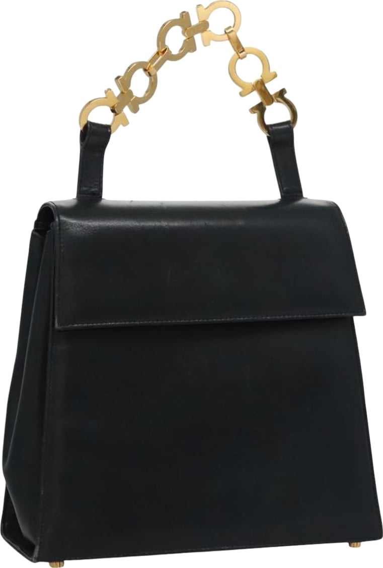 Salvatore Ferragamo Gancini Flap Woven Leather Small