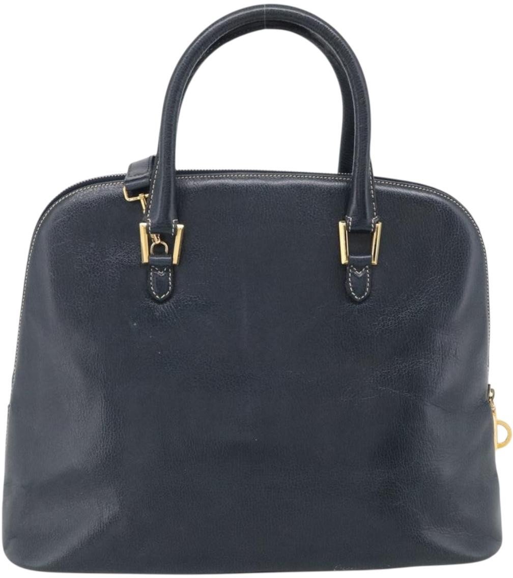 Salvatore Ferragamo Top Handle Leather Micro