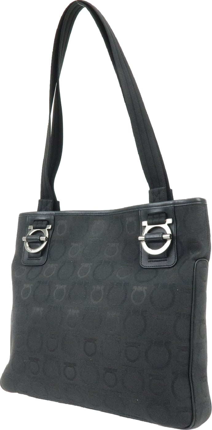 Salvatore Ferragamo Gancini Tote Canvas