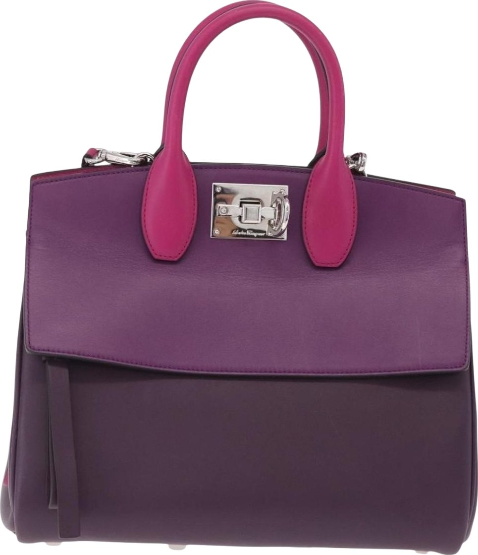 Salvatore Ferragamo Studio Satchel Leather Medium