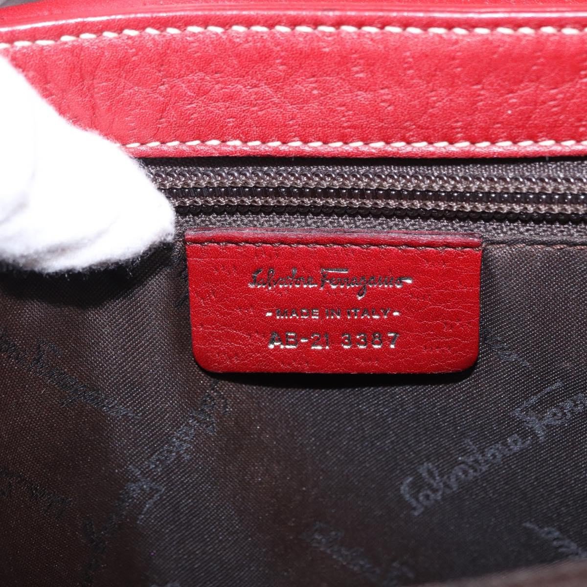Salvatore Ferragamo Gancini Top Handle Leather Mini