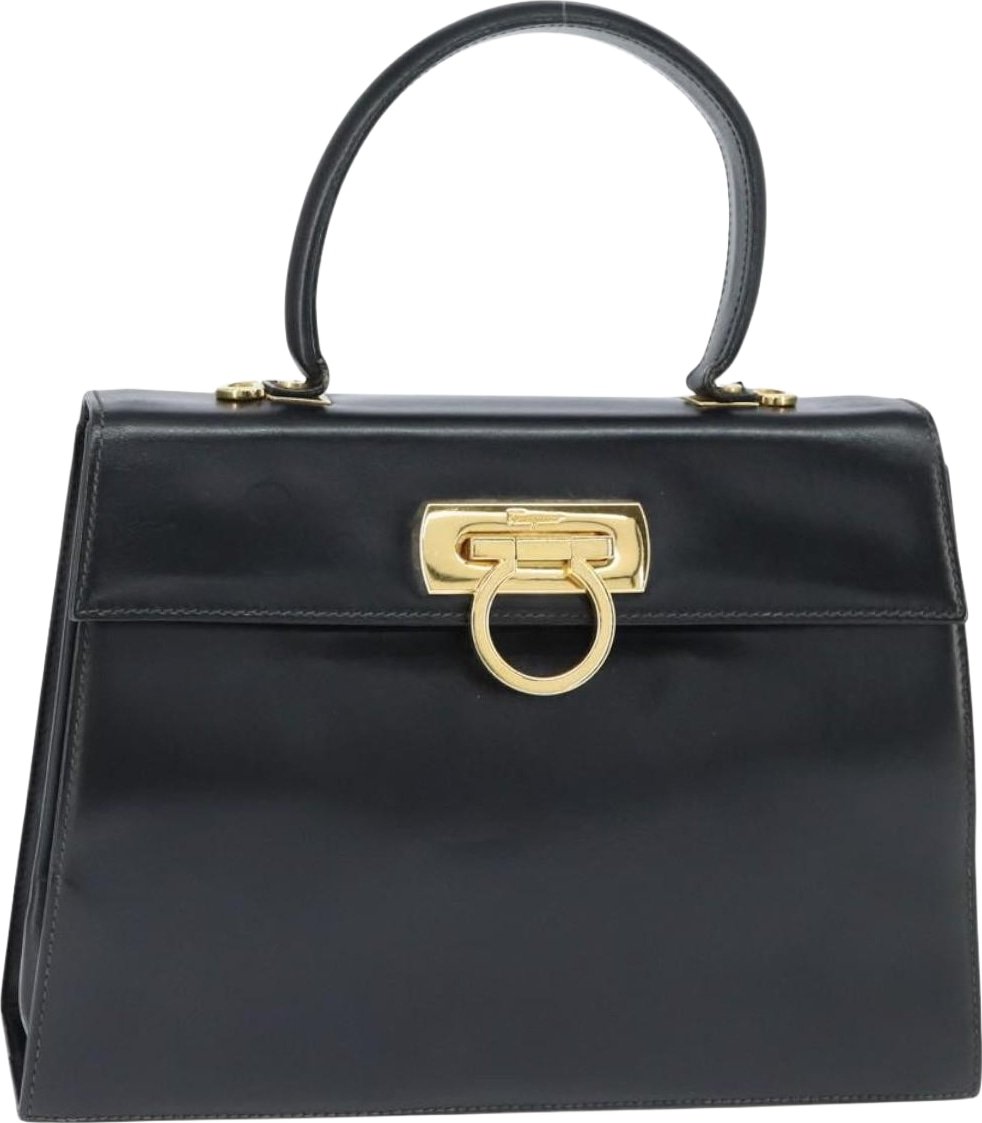 Salvatore Ferragamo Gancini Convertible Top Handle Leather Mini