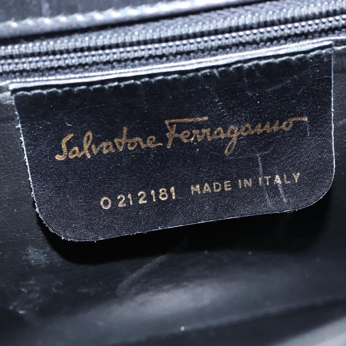 Salvatore Ferragamo Gancini Convertible Top Handle Leather Mini
