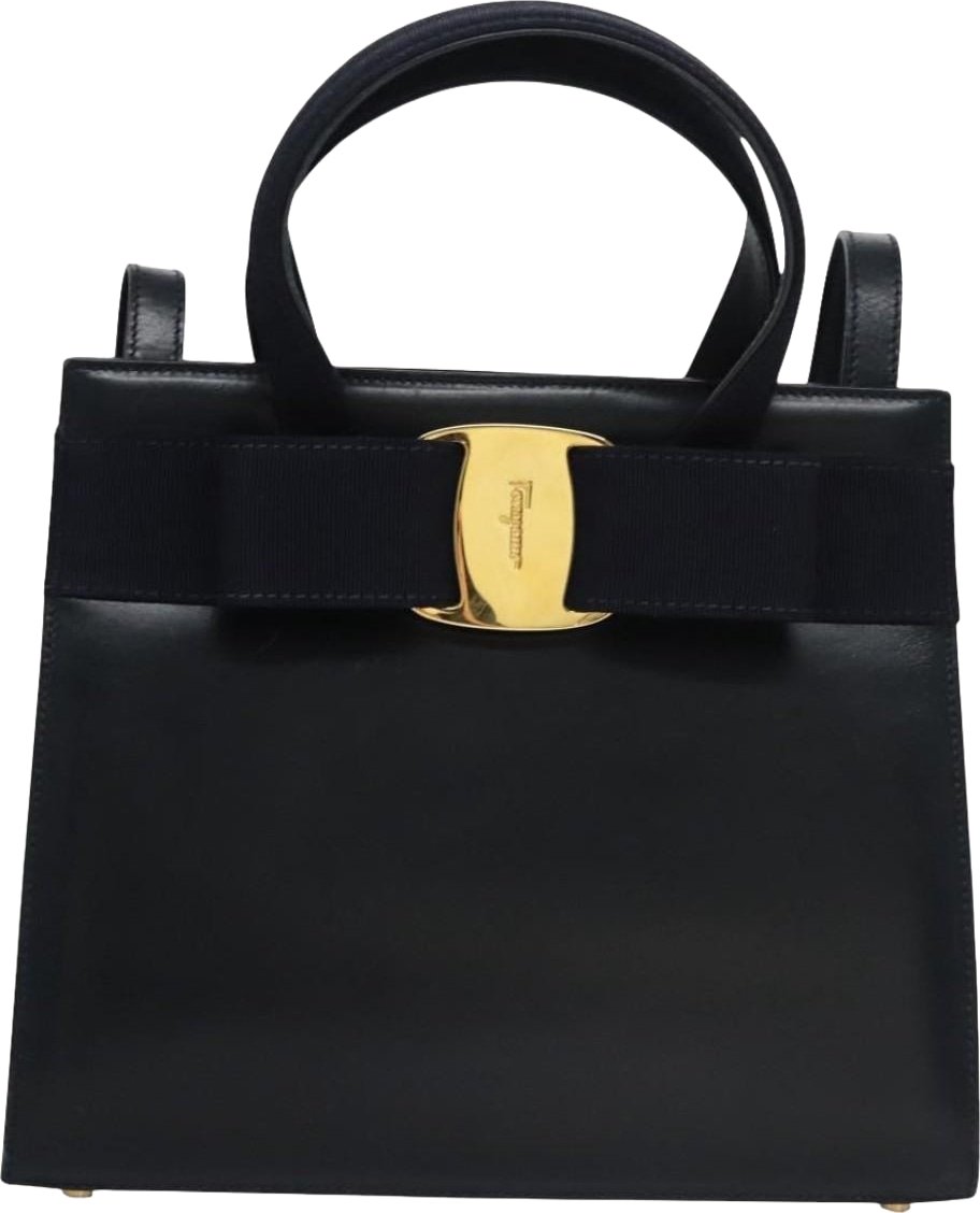 Salvatore Ferragamo Convertible Vara Bow Leather Small
