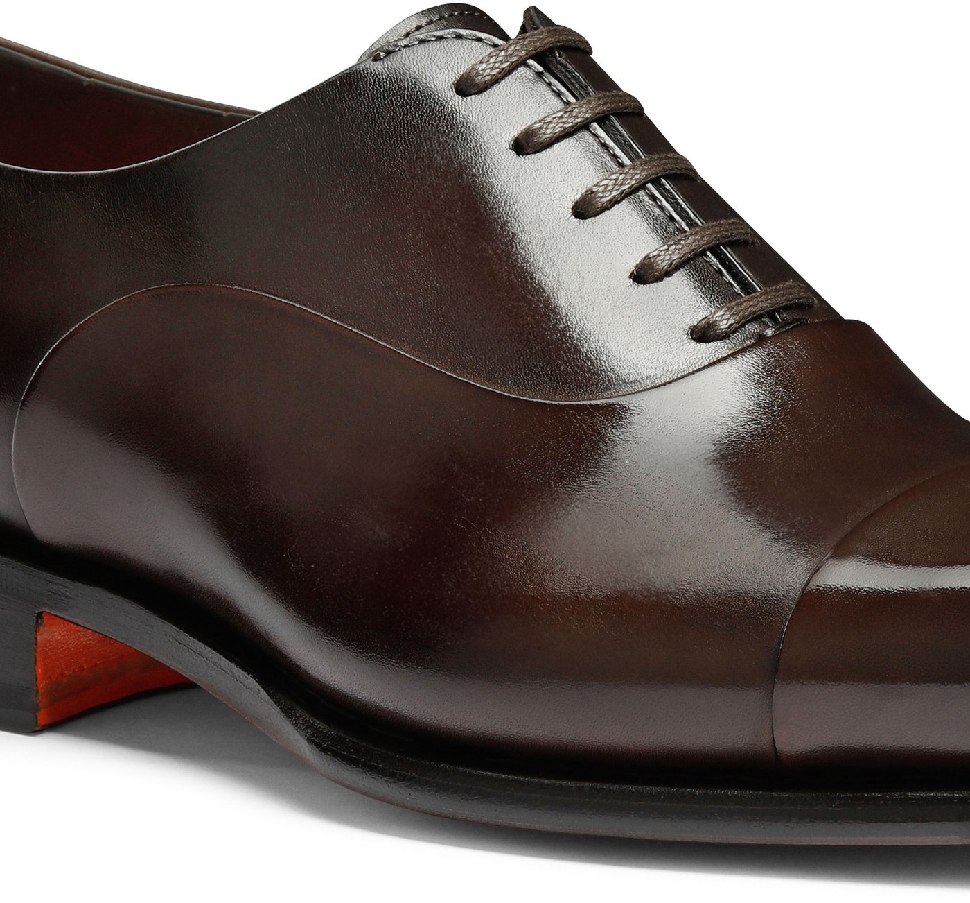 Men's polished leather Oxford shoe