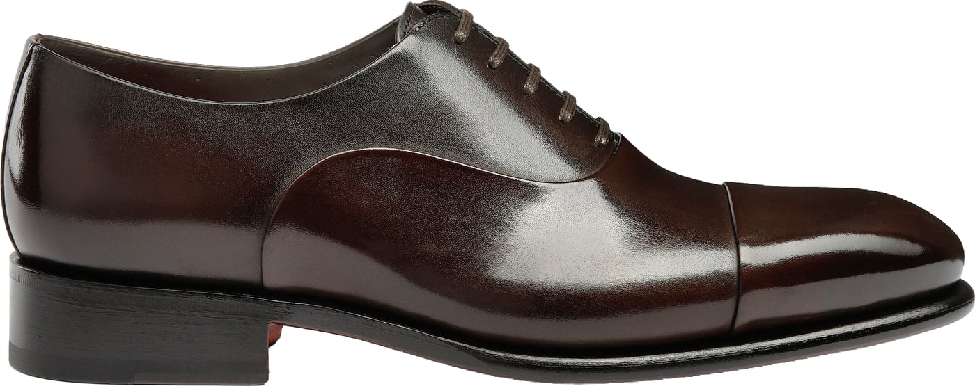 Men's polished leather Oxford shoe