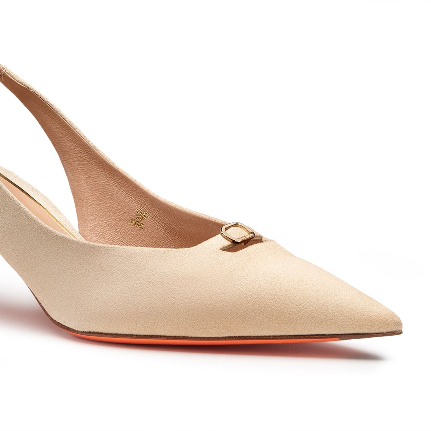 Women's suede midheel slingback